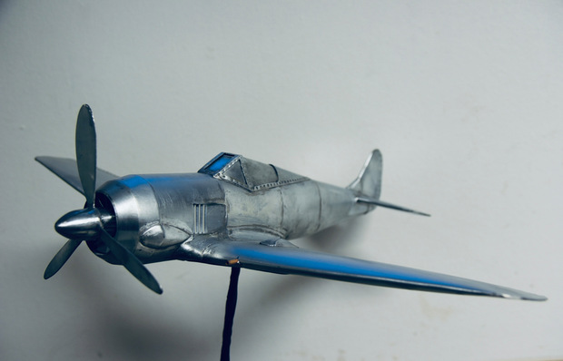 Titanzink-Modell der einmotorigen Focke-Wulf Fw 190