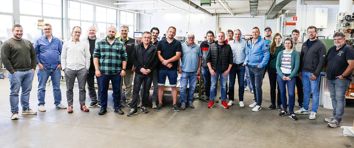 Kollegen des BAUMETALL-Treffs zu Besuch bei der Beat Brönnimann GmbH in St. Gallen