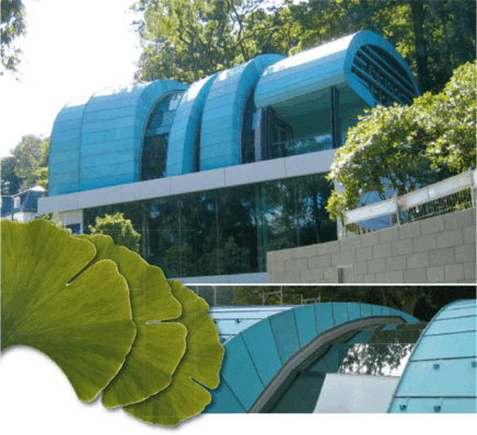 Gelungene Kupferfassade 