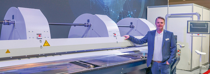 Das Archivfoto zeigt Mario Traub auf der diesjährigen Bau in München