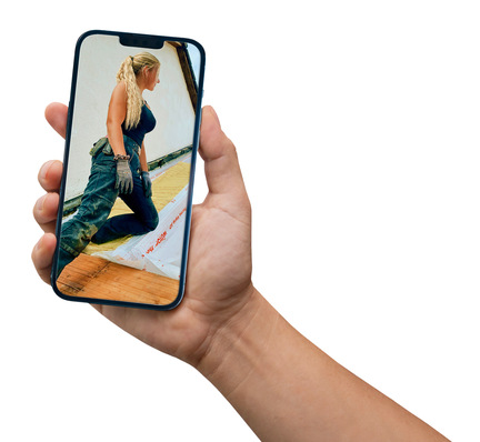 Lorelay Wegner möchte mit ihrem Instagram-Account vor allem Mädchen und junge Frauen für den Dachberuf begeistern