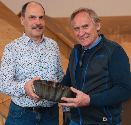 Marc Warzawa und Workshoptrainer Friedrich Reinbold