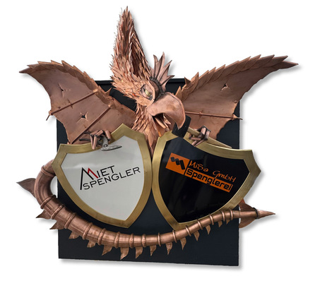 Ein mystisches Wappentier ist das Schaufenster-Highlight ...