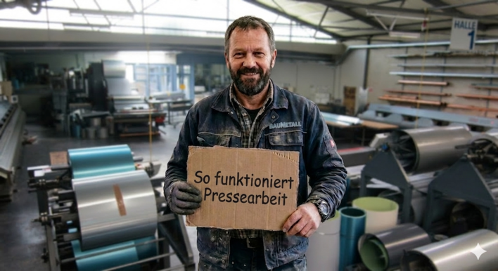 Wie kommt dieser Pappschild-Spengler in die Werkstatt? KI macht’s möglich...