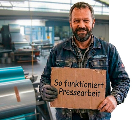 Wie kommt dieser Pappschild-Spengler in die Werkstatt? KI macht’s möglich