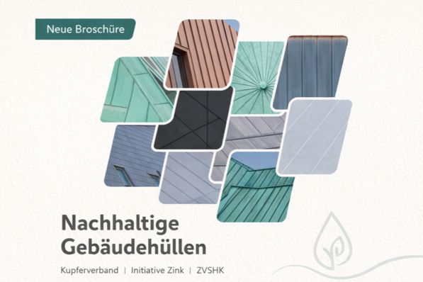 Die neue Broschüre von Initiative Zink, Kupferverband und ZVSHK erklärt Cu-RATE und Zn-RATE zur standortbezogenen Bewertung von Regenwasserabflüssen.