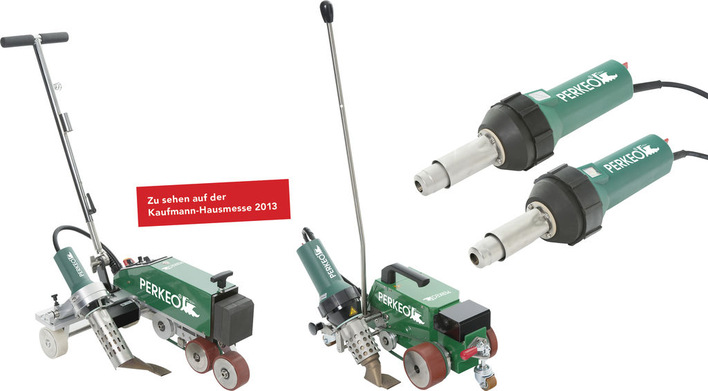 Neu bei Perkeo: Handschweißgeräte und Heißluft-Schweißautomaten
