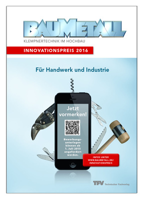 Baumetall-Innovationspreis 2016
