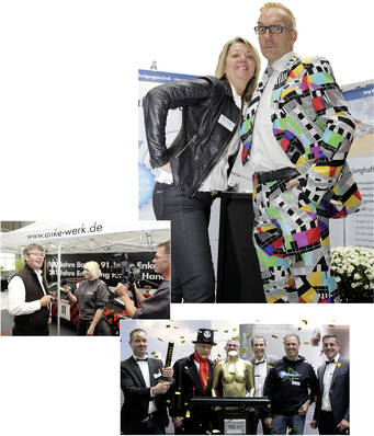 

1


Fabelhaft: Beste Laune herrschte am Messestand des Haftherstellers Jung ...




2


... sowie beim Spengler-TV-Interview mit Enke-Prokurist Klaus Stern




3


Und auch bei der Haushaut-Vorstellung der neuen Aluminiumdachrinne mit Haushaut-Pearls-Oberfläche ließ man es ordentlich krachen



