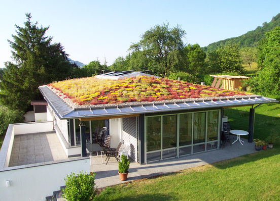 Flachdach aus Edelstahl