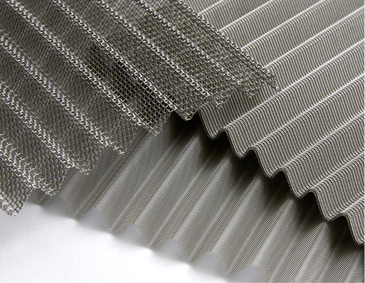 
Drahtgewebe in 3D-Wellenform



