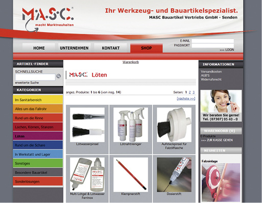 
Am Stand von M.A.S.C. stehen Hilfsmittel, Werkzeuge und Maschinen zumAnfassen und Ausprobieren bereit



