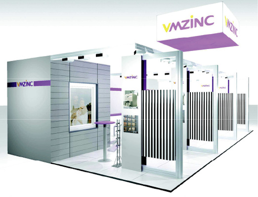 
Der Messestand von VMZinc veranschaulicht Personalisierungsmöglichkeiten



