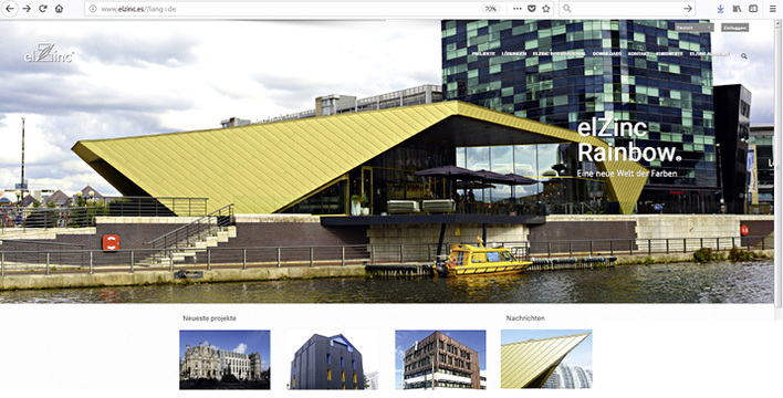 
ElZinc bietet zahlreiche Titanzinkoberflächen an




