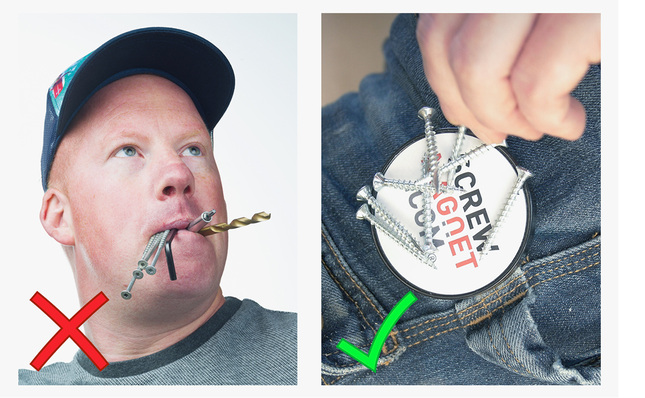 
Mit Schrauben im Mund lässt es sich nicht wirklich gut arbeiten. Damit die kleinen Dinger nicht ständig verloren gehen und immer greifbar sind, gibt es den Screwmagnet von Kiesel Werkzeuge



